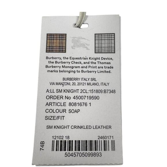 NWT Burberry Knight Crinkle Leather‎ Shoulder Crossbody Bag - Picture 13 of 15